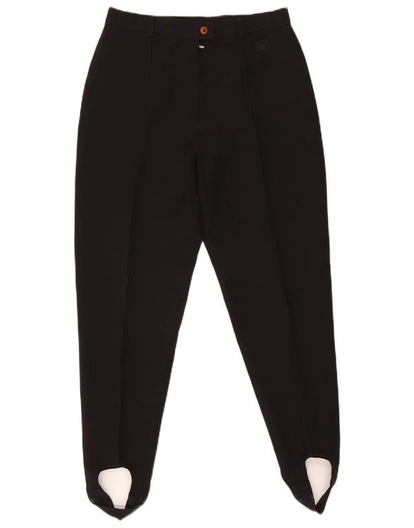 Belfe & Pantaloni casual con staffa a vita alta da donna UK 18 XL W30 L26 Nero