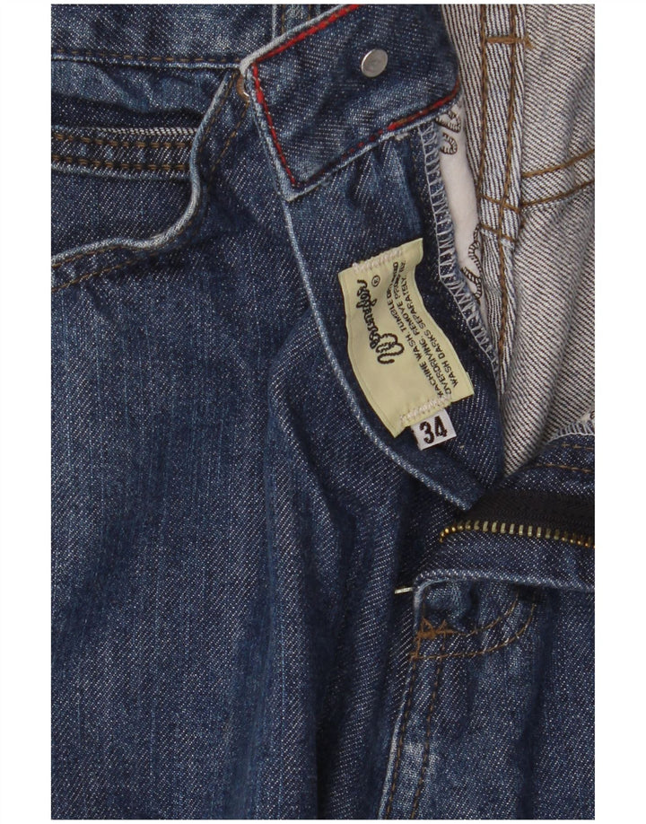 Jeans dritti da uomo Wrangler W34 L33 cotone blu