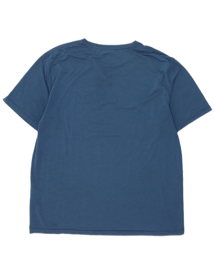 T-shirt da uomo Rohan Top grande in poliestere blu navy