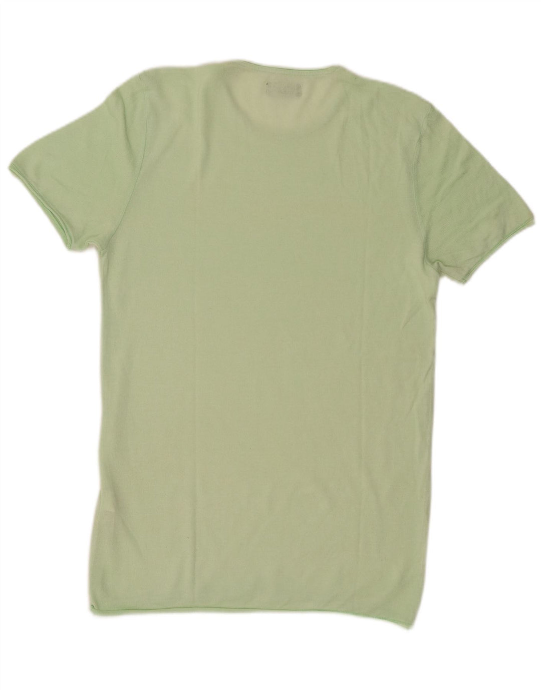 T-shirt Zara da uomo Top in cotone verde medio