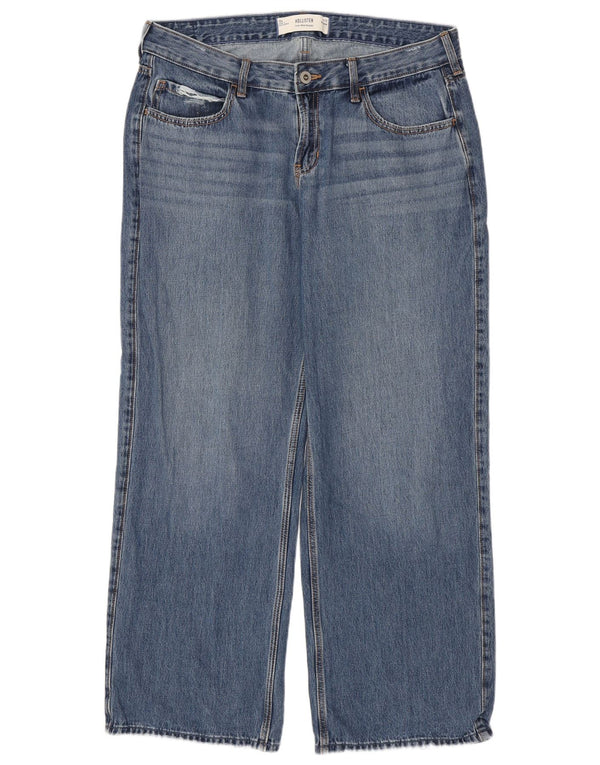Hollister Womens Baggy Distressed Loose Jeans US 12 Large W31 L30 Blue