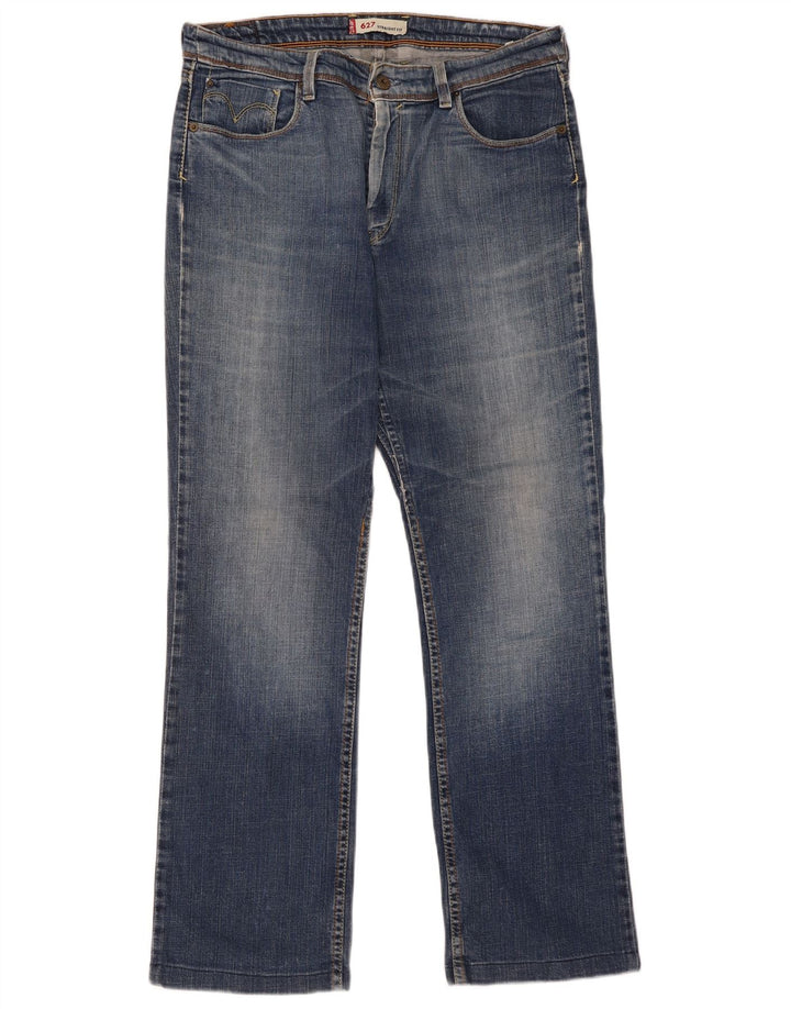 Levi's Donna 627 Jeans dritti W34 L30 Cotone blu