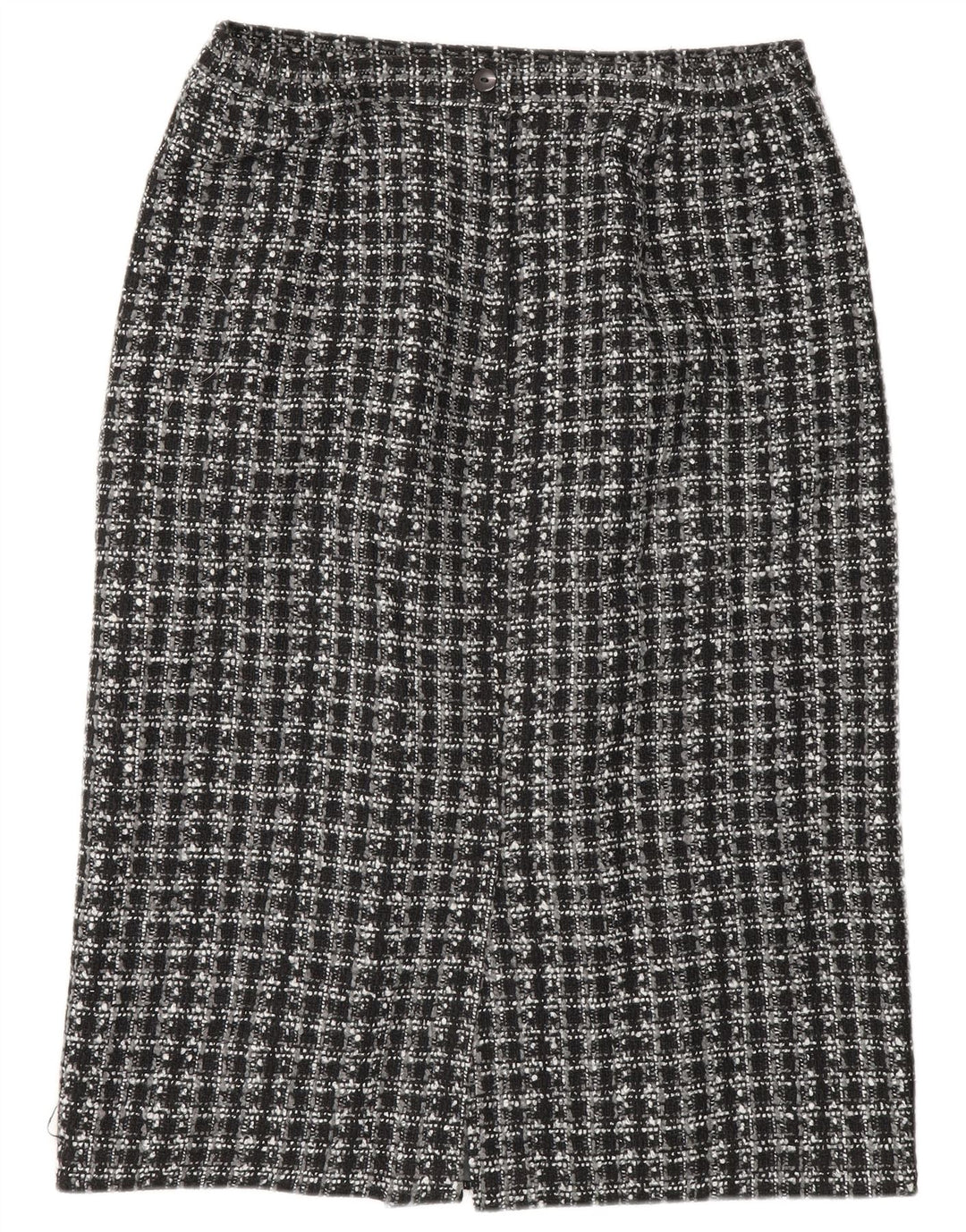 Gonna a tubino da donna Klasse UK 16 grande W32 poliestere a quadri neri