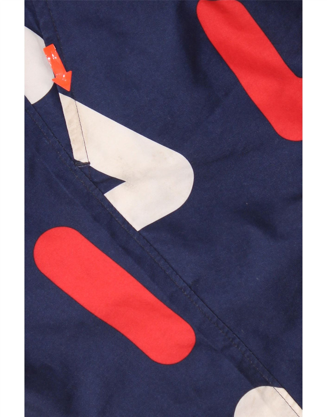 Pantaloncini da bagno grafici da uomo Fila XL poliestere blu navy