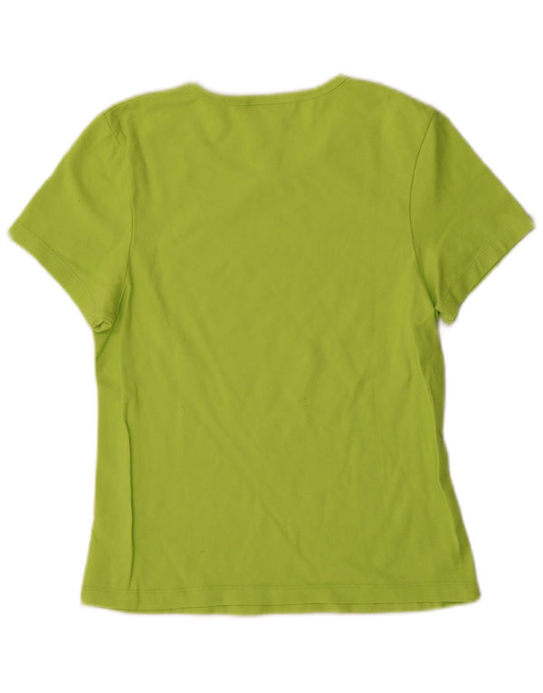 T-shirt da donna Champion Top UK 14 Large Verde Poliestere