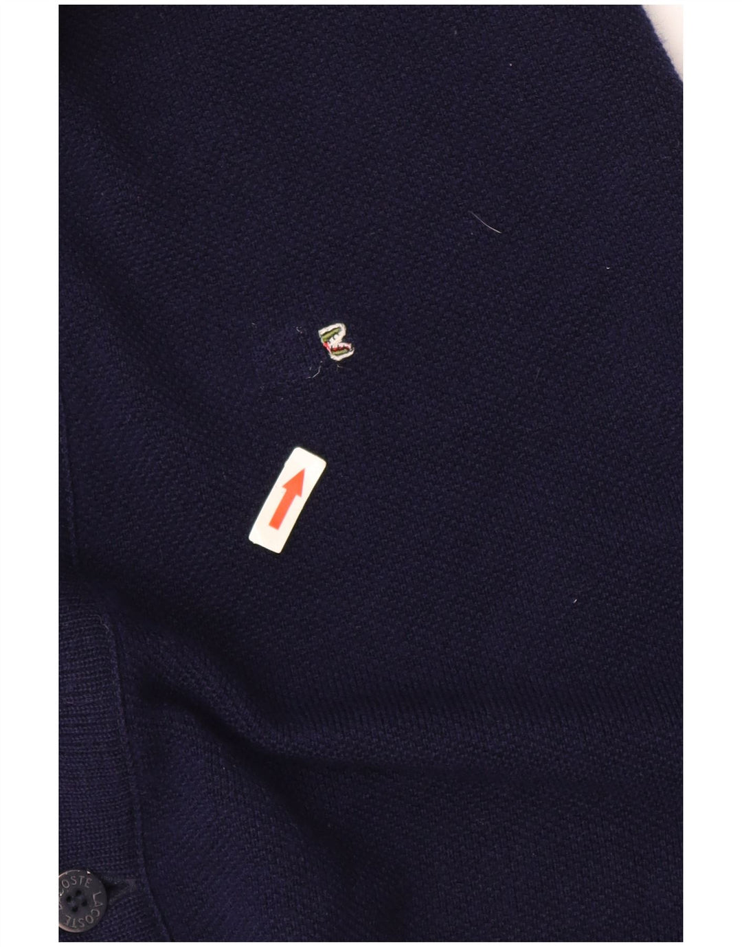 Maglione cardigan da uomo Lacoste taglia 6 XL lana blu navy