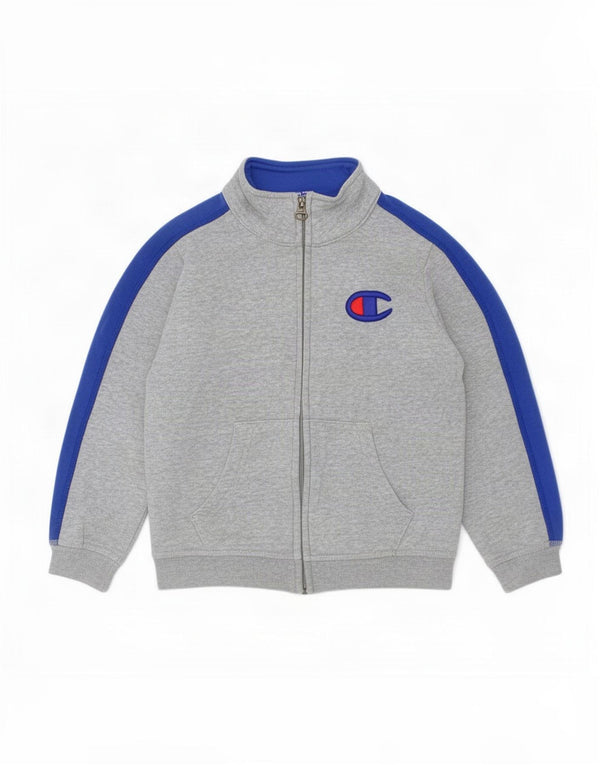 Giacca da tuta grafica Champion da ragazzo 3-4 anni 2XS Colorblock grigio