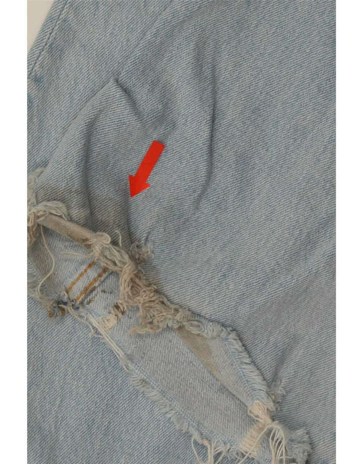 Jeans svasati alti invecchiati Zara da donna EU 34 2XS W24 L36 Blu