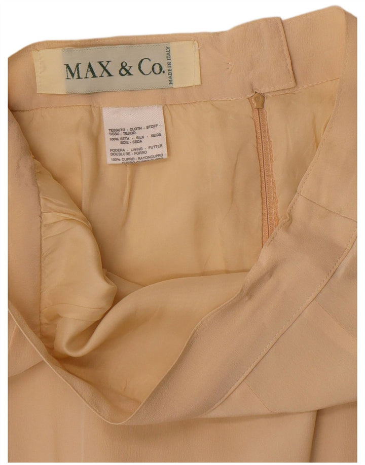 Minigonna da donna Max & Co. UK 6 XS W24 Beige Seta