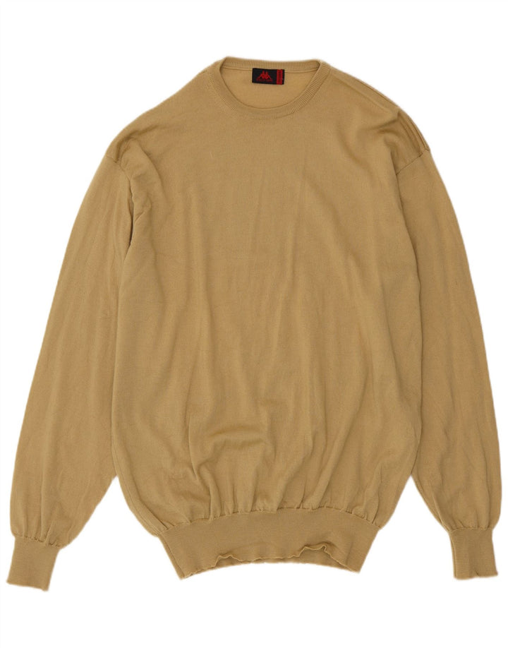 Maglione Kappa Uomo Girocollo 2XL Lana Vergine Beige