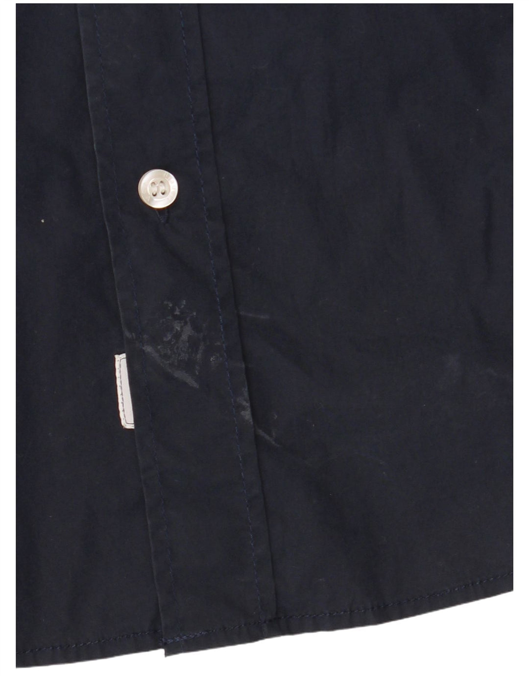 Camicia Militare Uomo Blauer Taglia Grande in Cotone Blu Navy