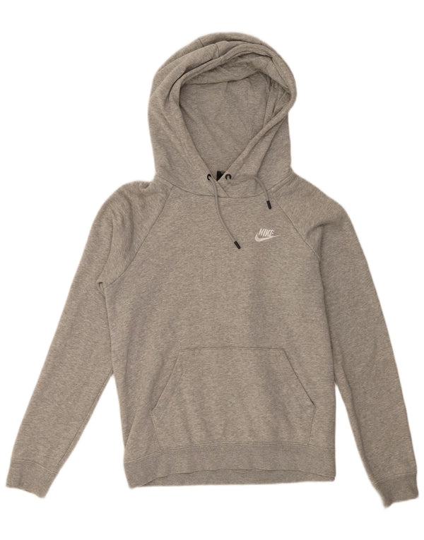 Felpa con cappuccio da uomo Nike Small in cotone grigio