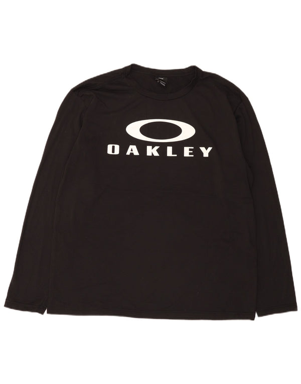 Top grafico da uomo Oakley a maniche lunghe 2XL Nero
