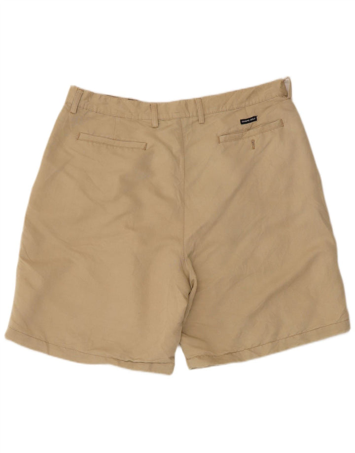 Pantaloncini chino da golf da uomo Chaps W38 XL Rayon beige