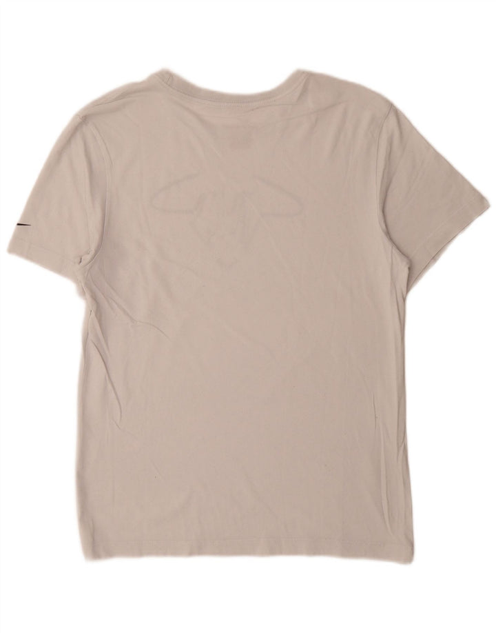 T-shirt grafica Nike Dri Fit da uomo, piccola, bianca