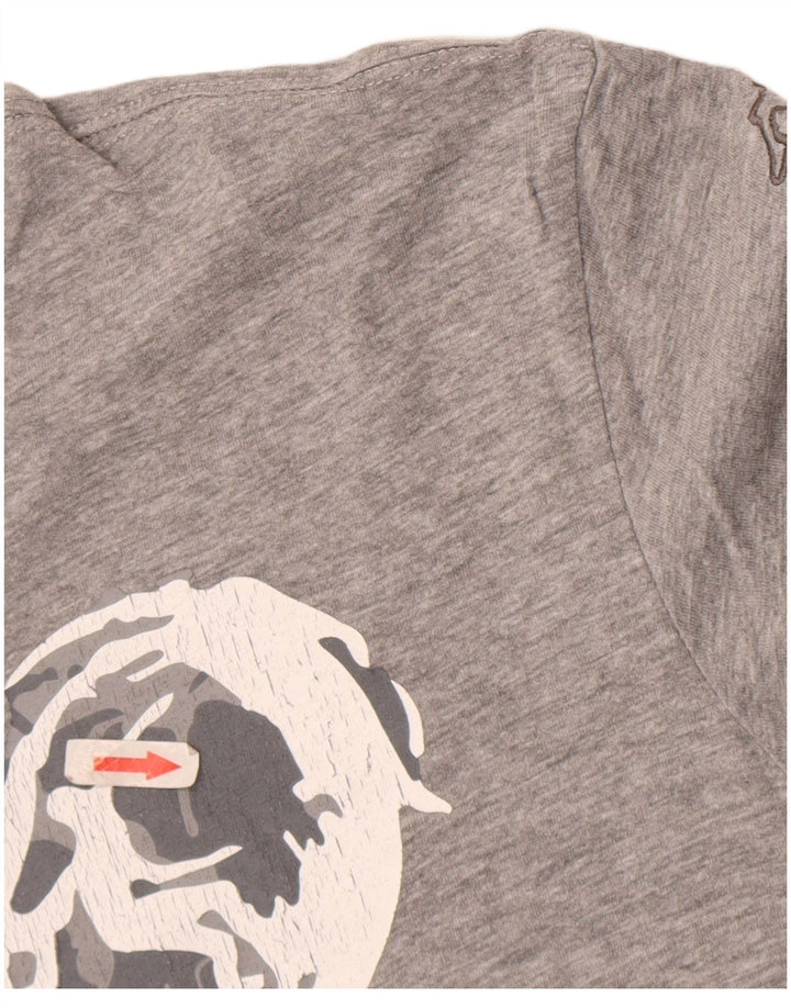 T-shirt grafica da uomo Kappa grande grigia