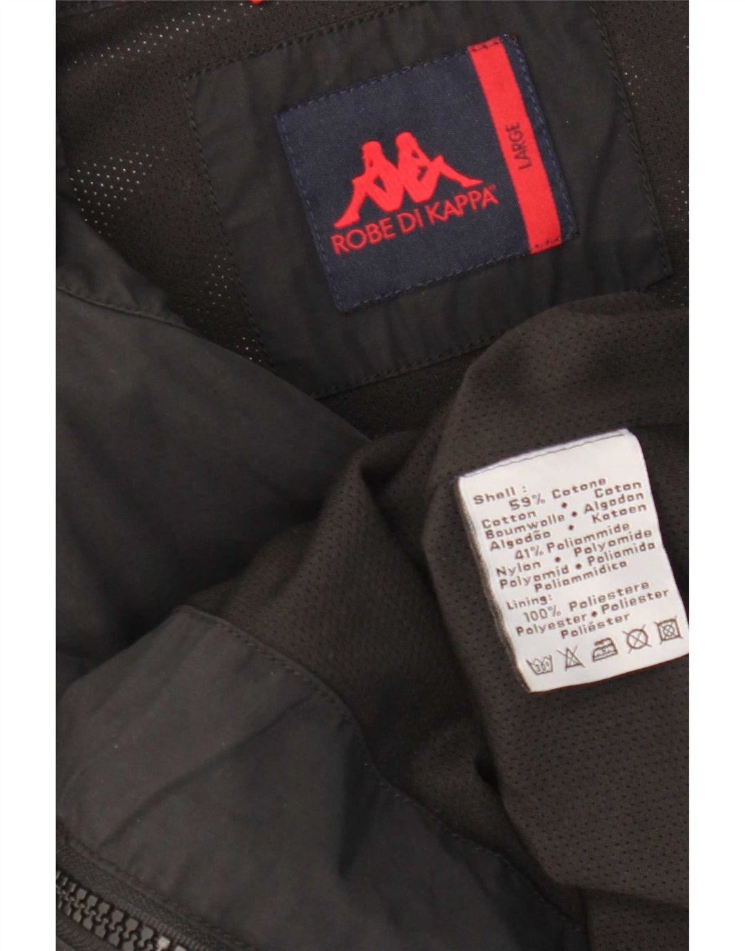 Giacca utility da uomo Kappa UK 40 grande cotone nero