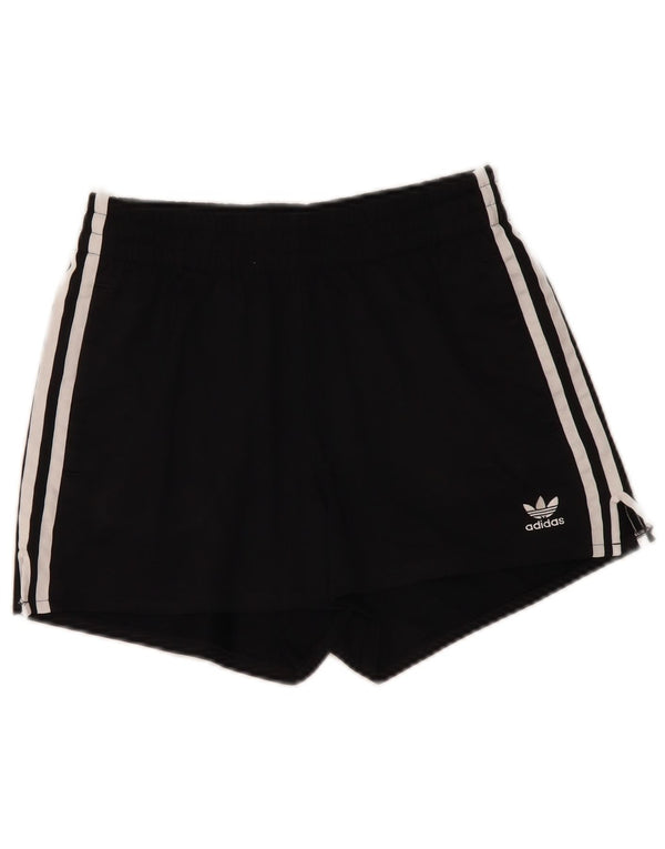 Pantaloncini sportivi da donna Adidas UK 10 piccoli sportivi in poliestere nero