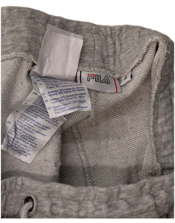 Pantaloni da tuta da uomo FILA Joggers piccoli in cotone screziato grigio