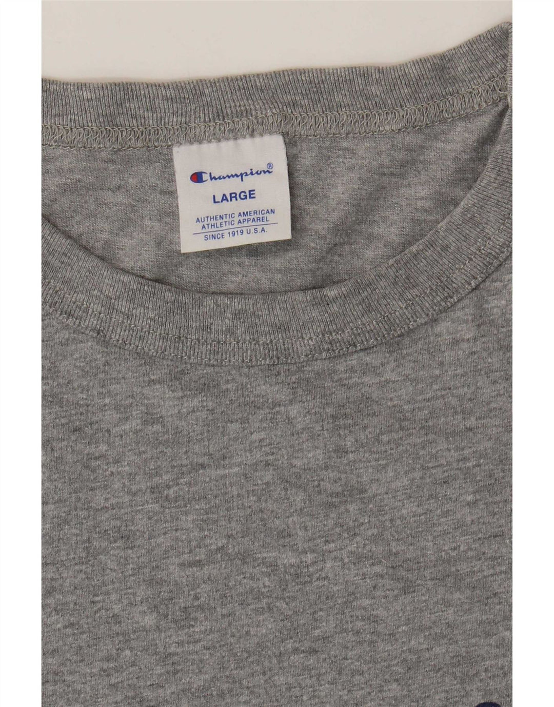 T-shirt grafica da uomo Champion Top grande grigio chiazzato