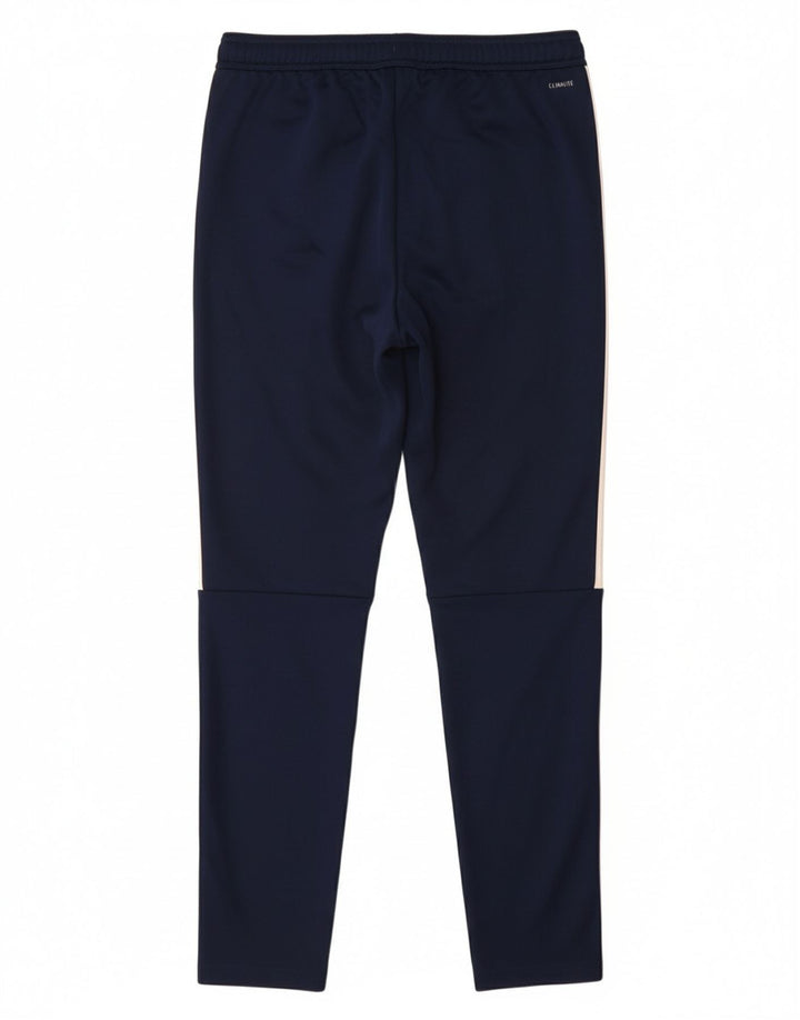 Pantaloni da tuta ADIDAS Climalite da ragazzo 13-14 anni in poliestere blu navy