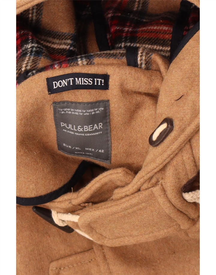 Montgomery con cappuccio da uomo Pull & Bear UK 42 XL Poliestere beige