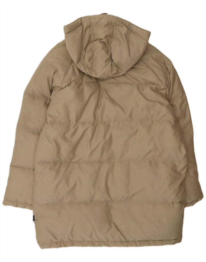 Cappotto imbottito con cappuccio da uomo Sergio Tacchini UK 40 Large Beige Poliestere
