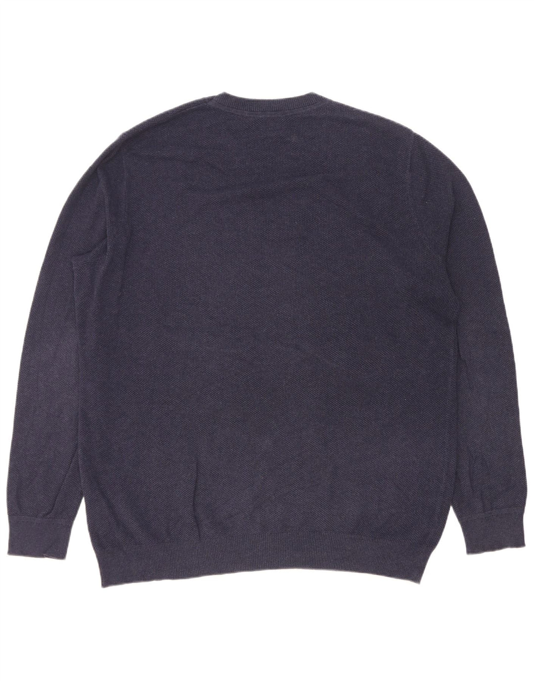 Maglione maglione girocollo da uomo John Lewis in cotone blu navy medio