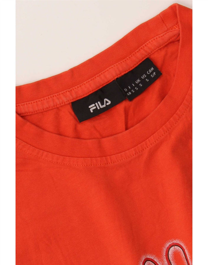 Maglietta grafica da uomo Fila Top Small arancione