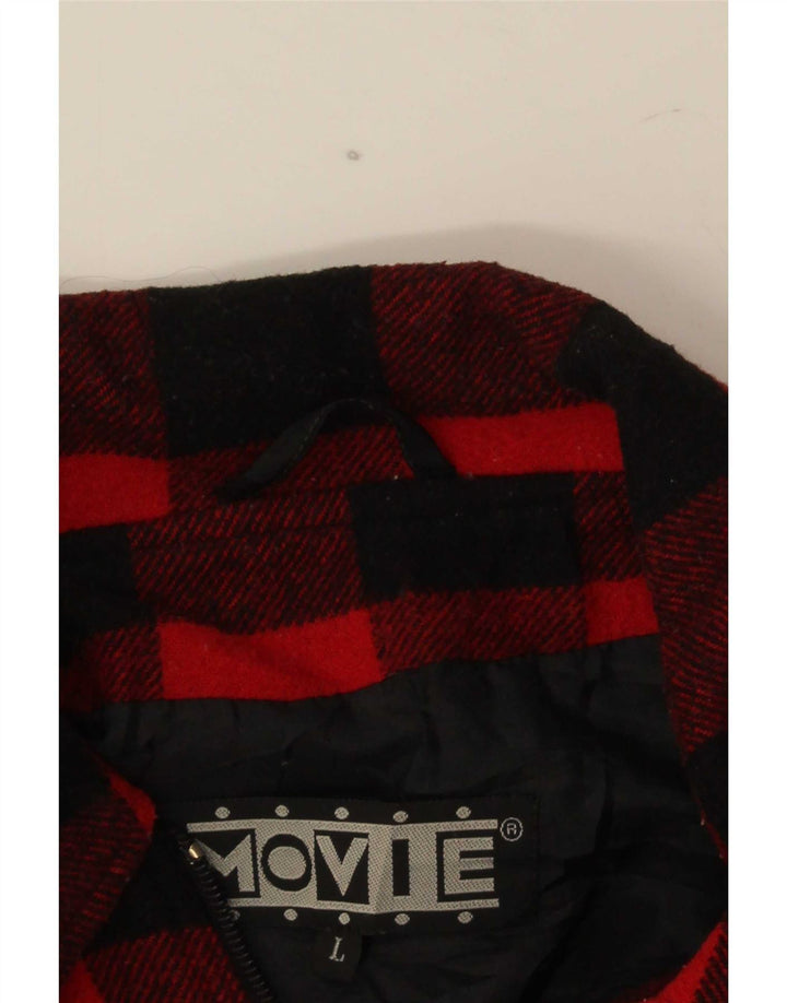 Giacca da uomo Shacket del film UK 40 Large Red Gingham