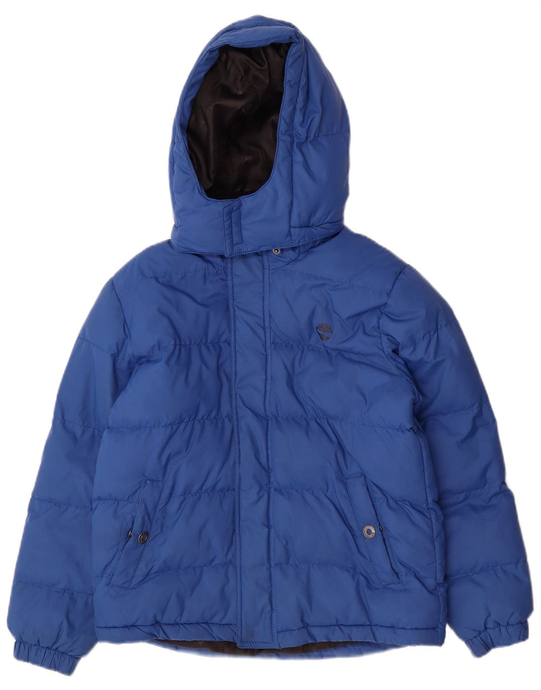 Giacca imbottita con cappuccio Timberland per ragazzi 9-10 anni in poliestere blu