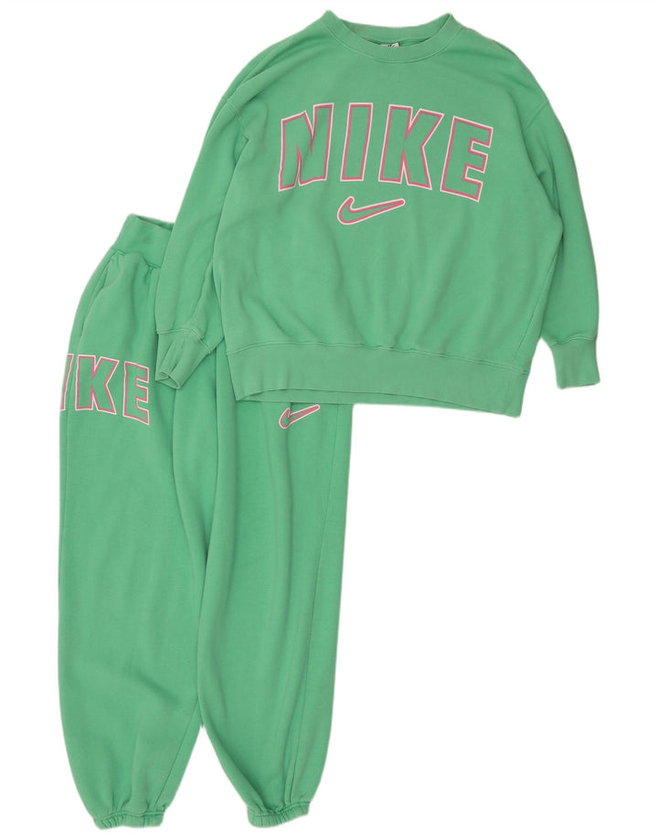 Tuta intera Nike da donna con grafica oversize UK 14 cotone verde medio