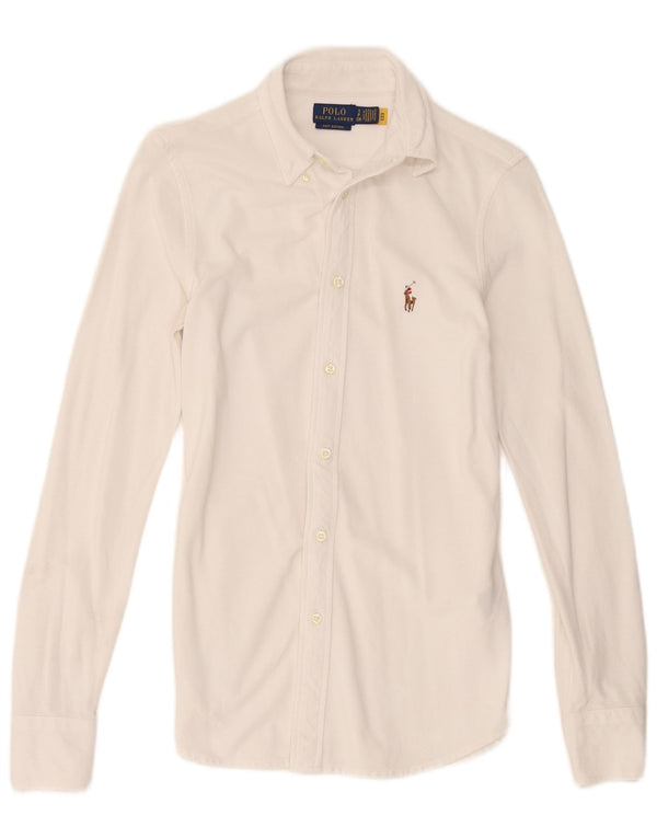 Polo Ralph Lauren Camicia da uomo piccola in cotone bianco