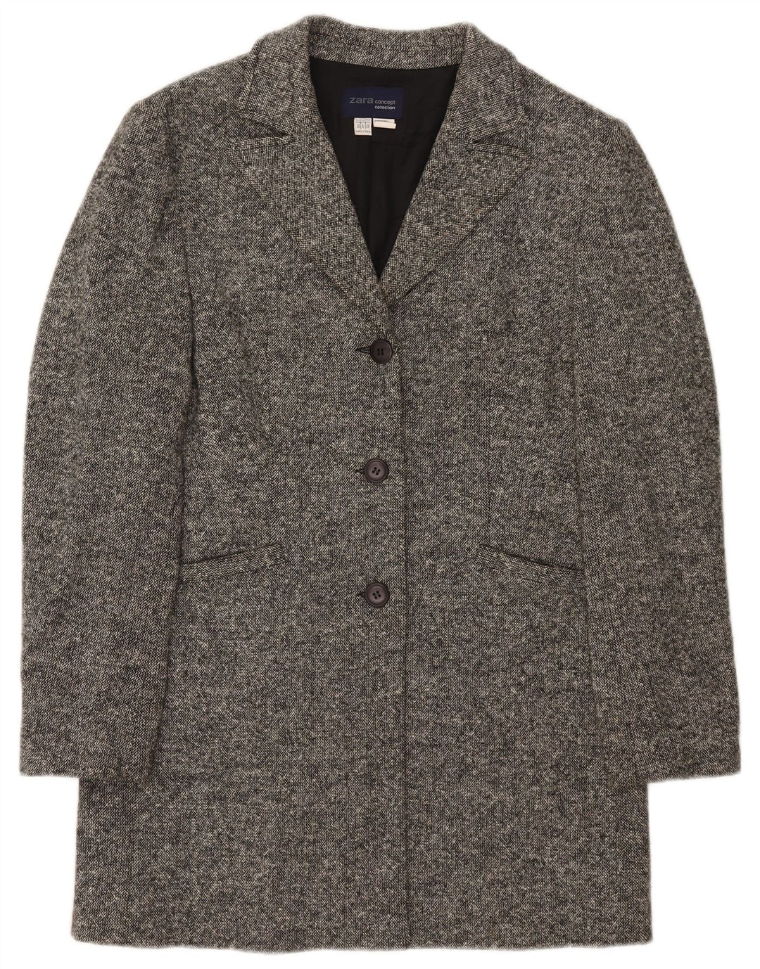 Soprabito oversize da donna Zara EU 38 piccolo in lana grigia