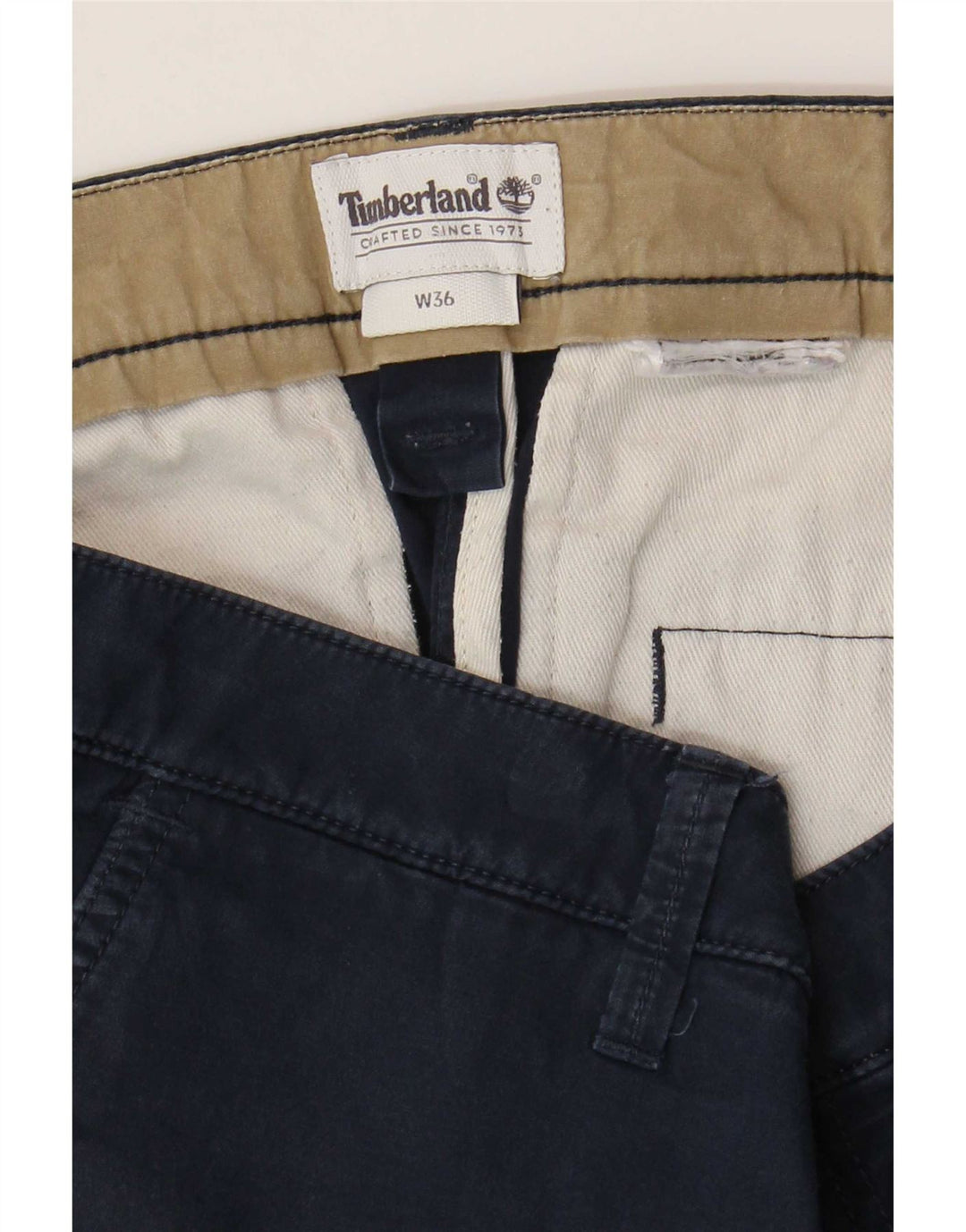 Pantaloncini chino da uomo Timberland W36 grandi blu navy