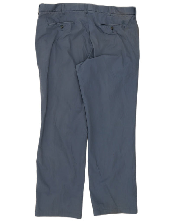 Marks & Spencer Mens Blue Harbour Straight Chino Trousers W40 L31 Cotton