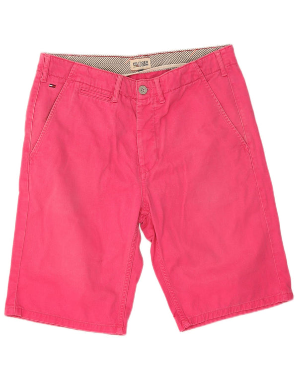 Pantaloncini chino da uomo Tommy Hilfiger W30 cotone rosa medio