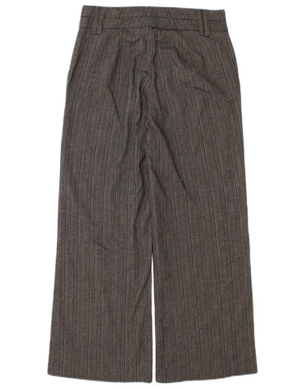 Pantaloni casual a gamba larga da donna Stefanel EU 34 XS W25 L28 Marrone a righe