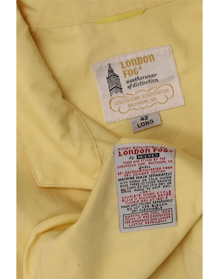 Giubbotto bomber da uomo LONDON FOG UK 42 XL cotone giallo