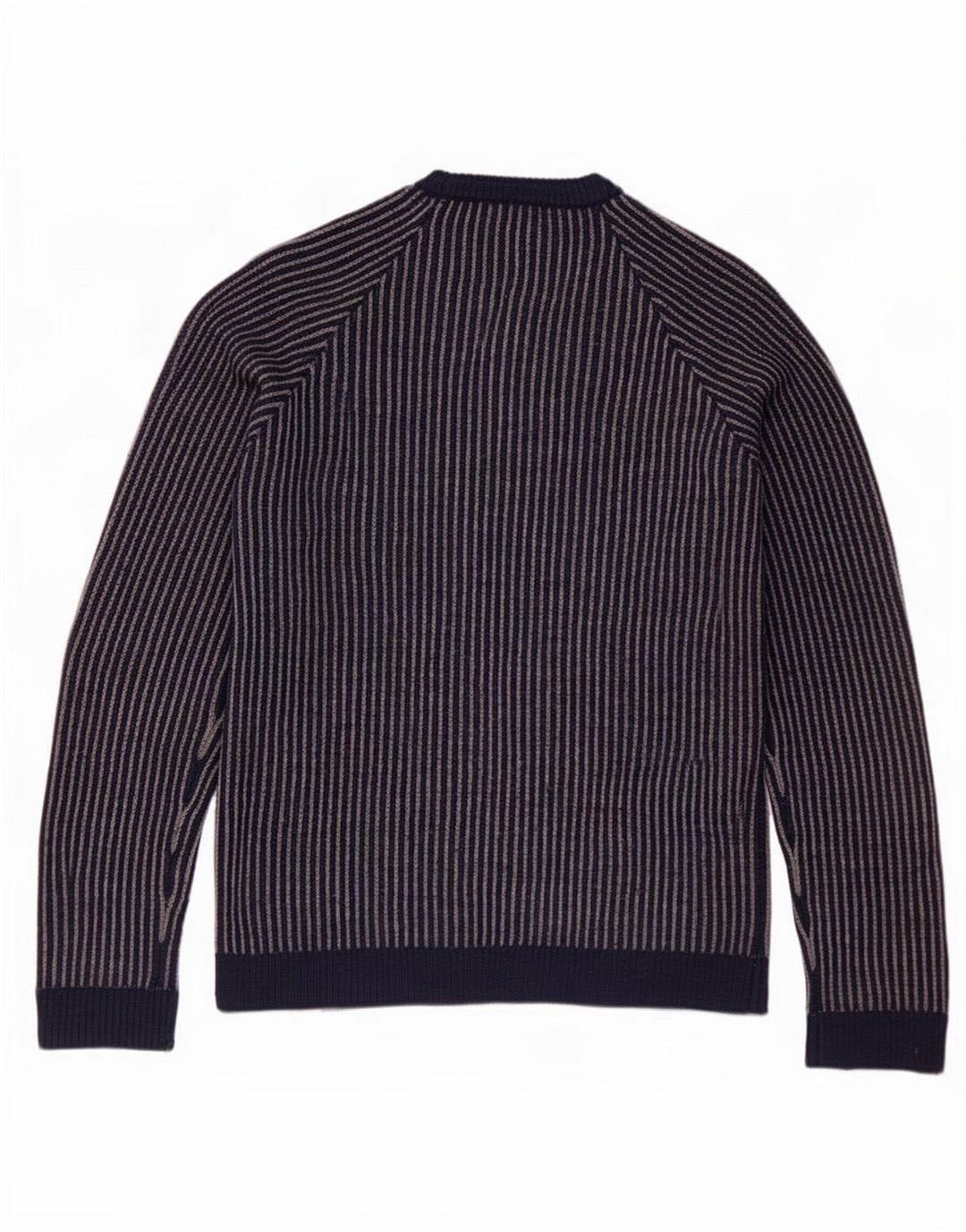 Maglione girocollo da uomo Cos, maglione piccolo in lana a righe blu navy