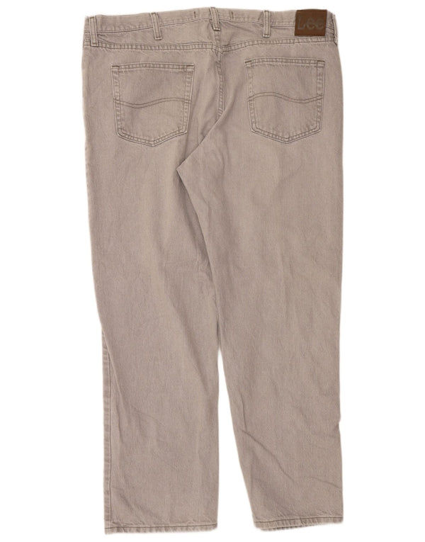 Jeans dritti Lee da uomo vestibilità regolare W42 L30 cotone grigio