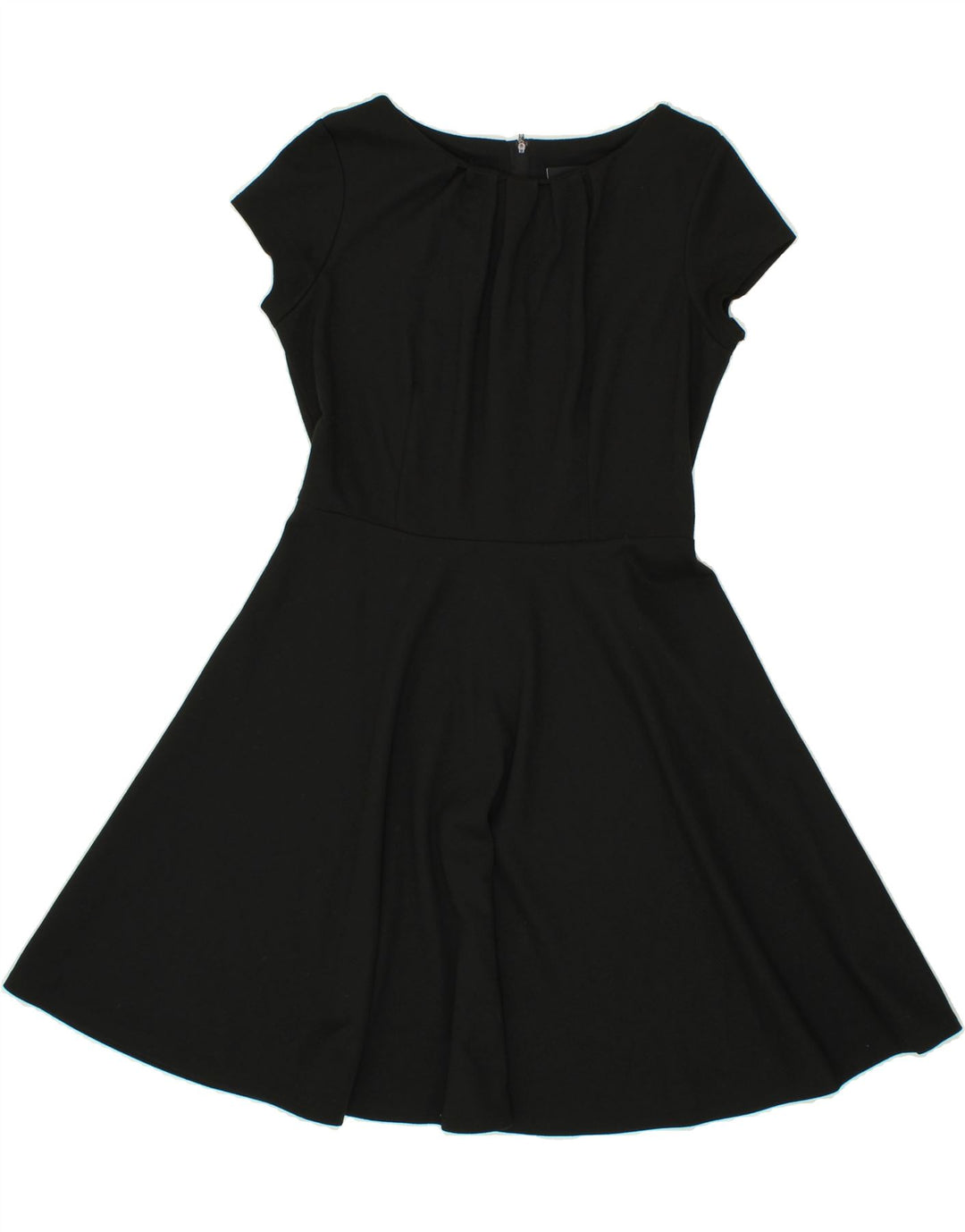 WALLIS Womens A-Line Dress UK 12 Medium Black Polyester Vintage Wallis and Second-Hand Wallis from Messina Hembry 
