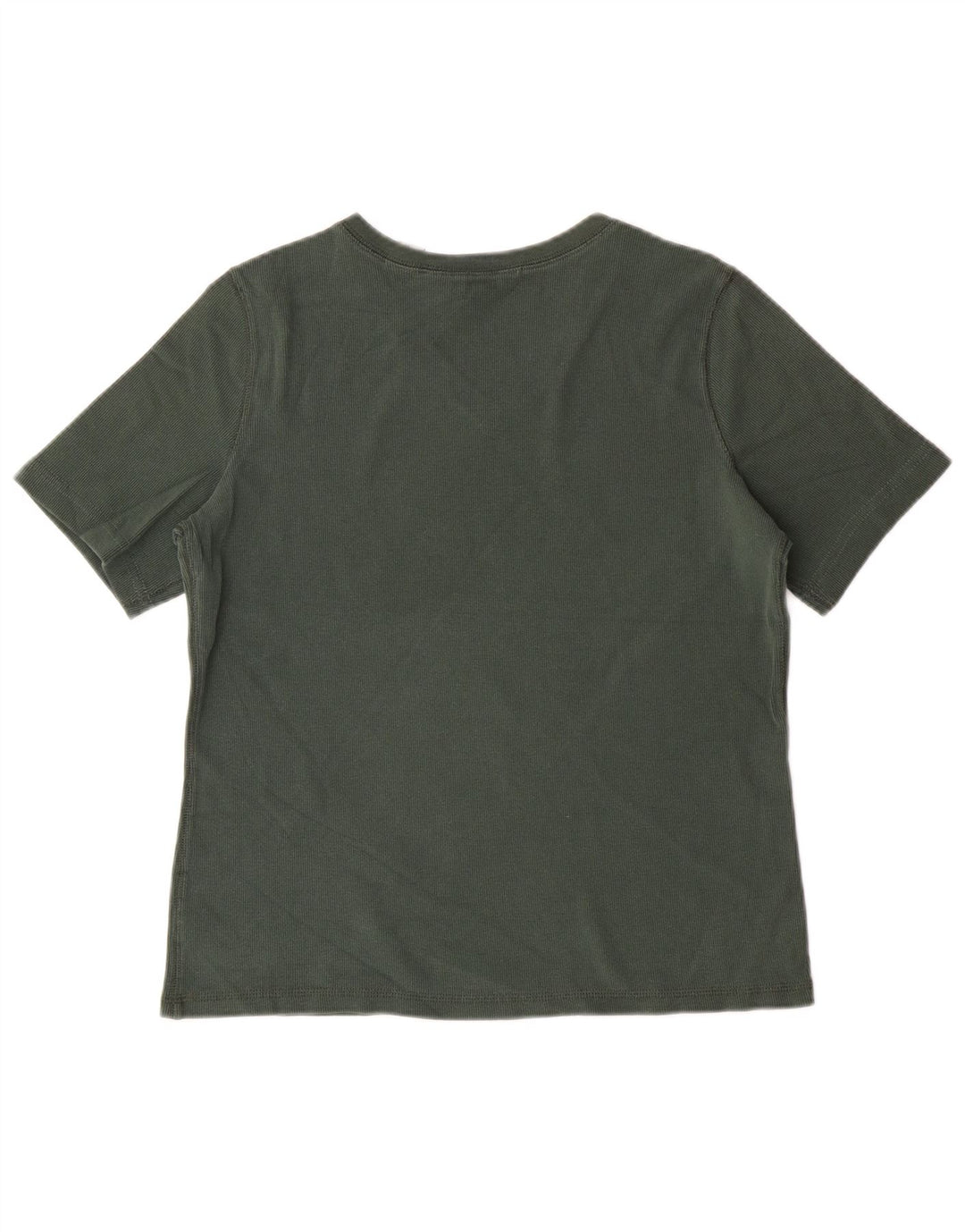 T-shirt da donna EDDIE BAUER UK 14 cotone verde medio