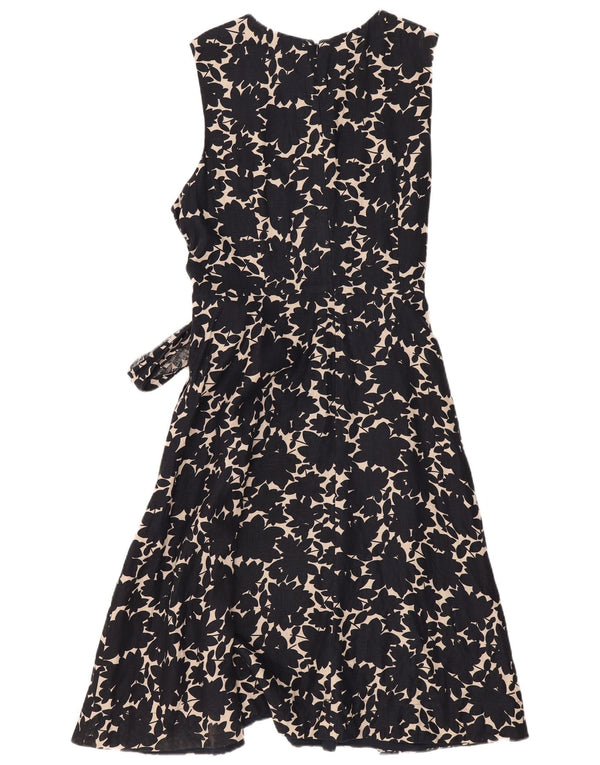 Abito a trapezio senza maniche da donna Hobbs UK 16 Grande lino floreale blu navy