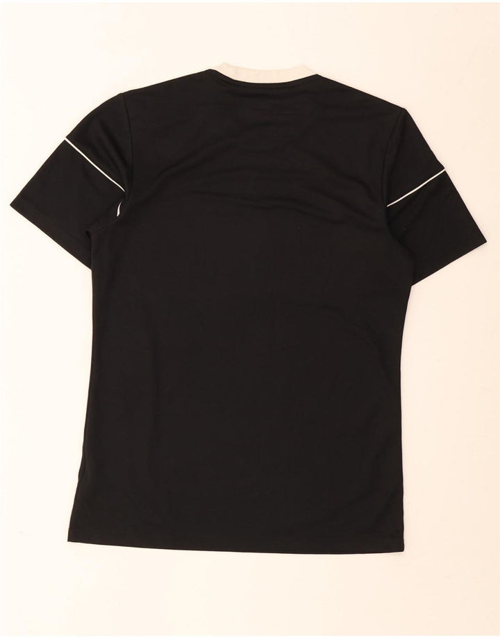 T-shirt Adidas Climalite da uomo, piccola, in poliestere color block nero
