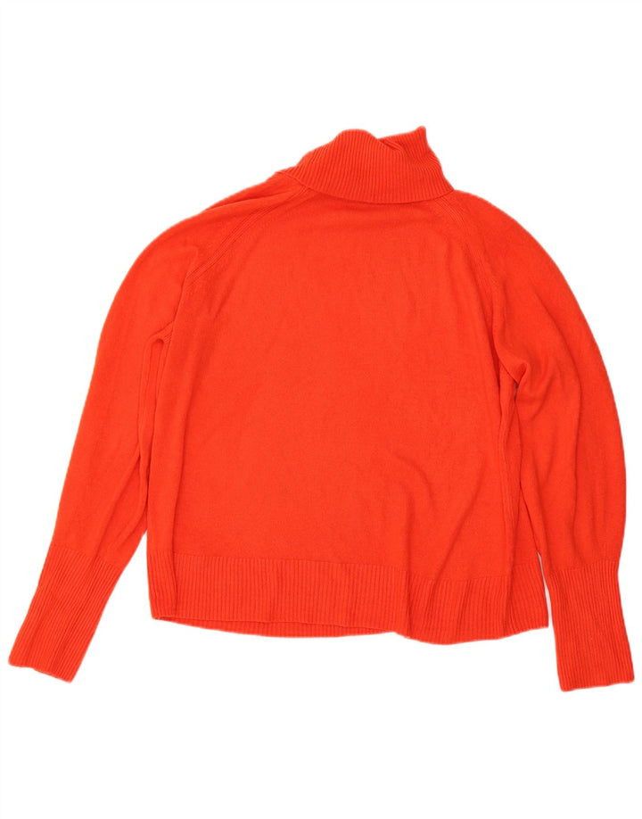 Maglione maglione a collo alto da donna Marks & Spencer UK 16 grande rosso