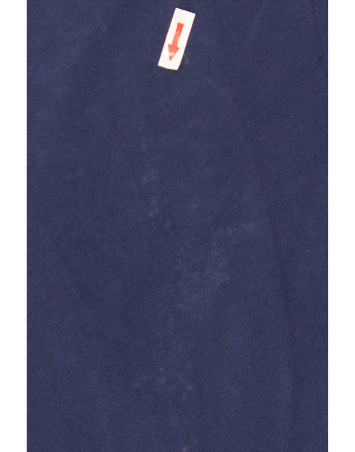 Giacca da ginnastica da uomo con grafica Sergio Tacchini grande in cotone blu navy