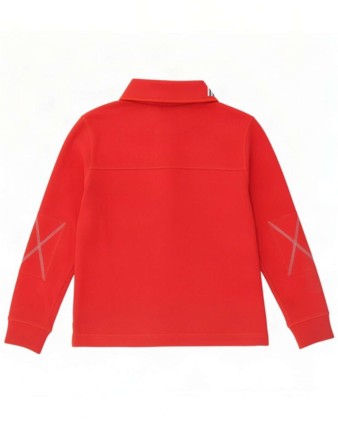 Portwest Felpa da uomo con bottoni e collo maglione piccolo rosso cotone