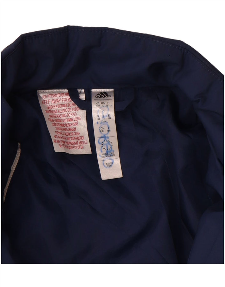 Giacca imbottita grafica Adidas da ragazzo 13-14 anni in poliestere blu navy