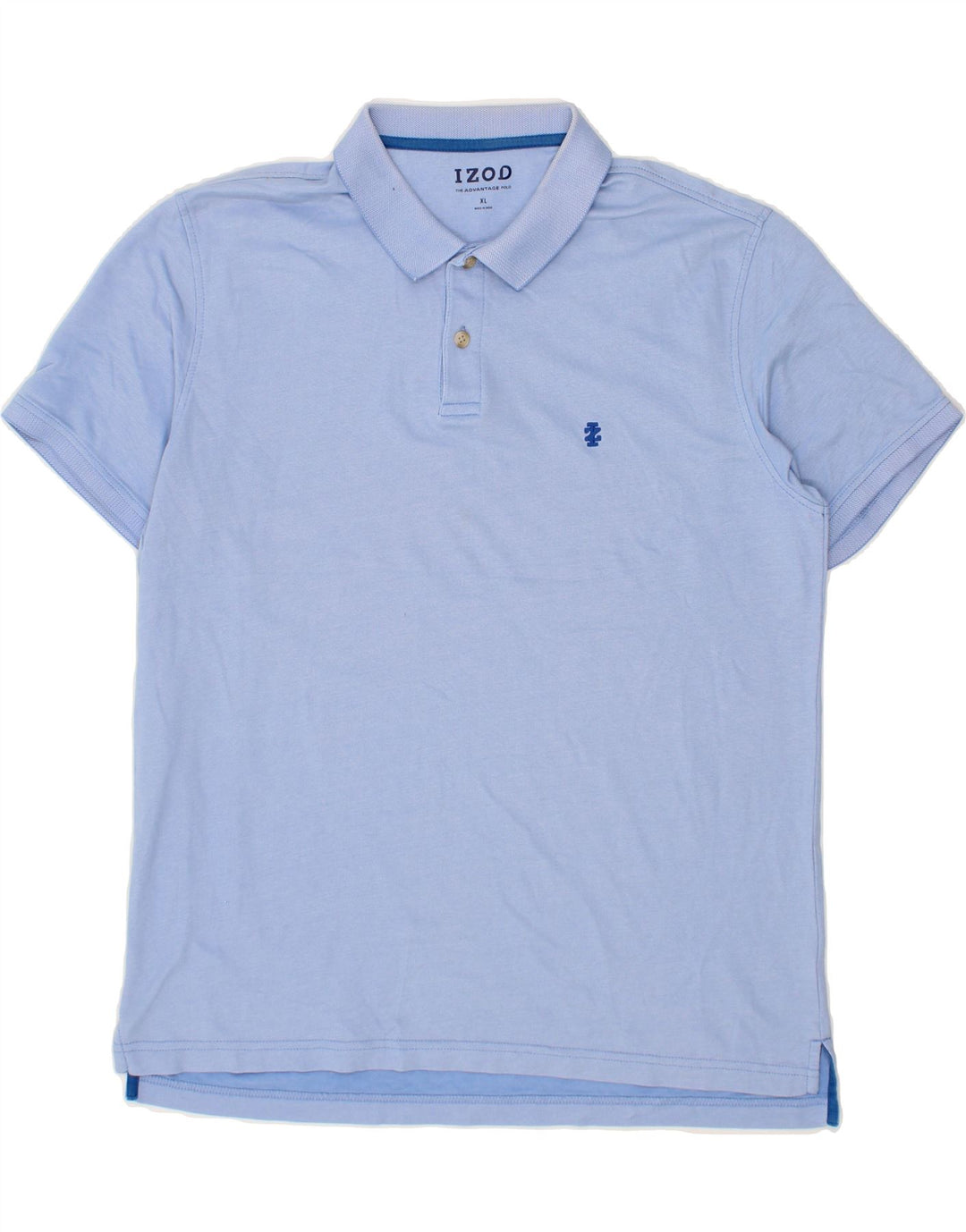 IZOD Mens Polo Shirt XL Blue Cotton Vintage Izod and Second-Hand Izod from Messina Hembry 